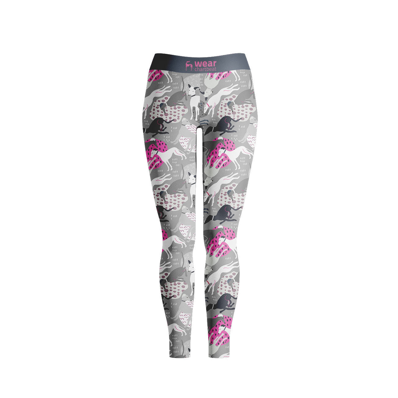 Legginsy w charty IGGY FRESK PINK - Wear.Chartbeat zdjęcie 1