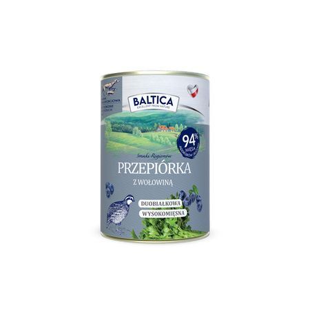 Karma mokra - przepiórka z wołowiną Baltica