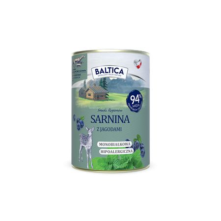 Karma mokra - sarnina z jagodami Baltica