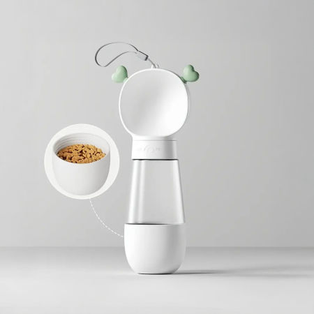 Spacerowy bidon na wodę z miejscem na karmę zdjęcie 3