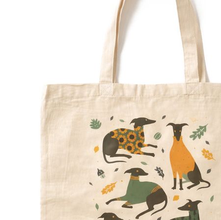 Płócienna torba w charciki