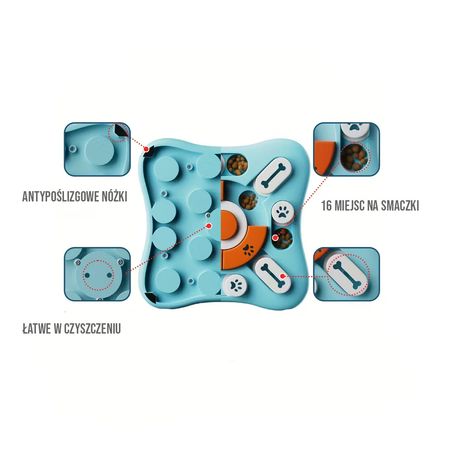 Zabawka logiczna dla charcika Puzzle Wheel